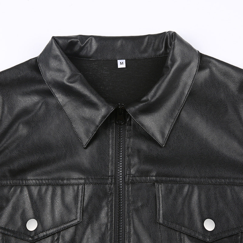 Selena Mid Leather Jacket