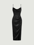 Nataly Satin Silk Dress