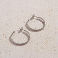 Agostina Silver Hoops