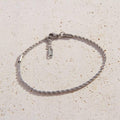 Silver Ruby Chain Bracelet
