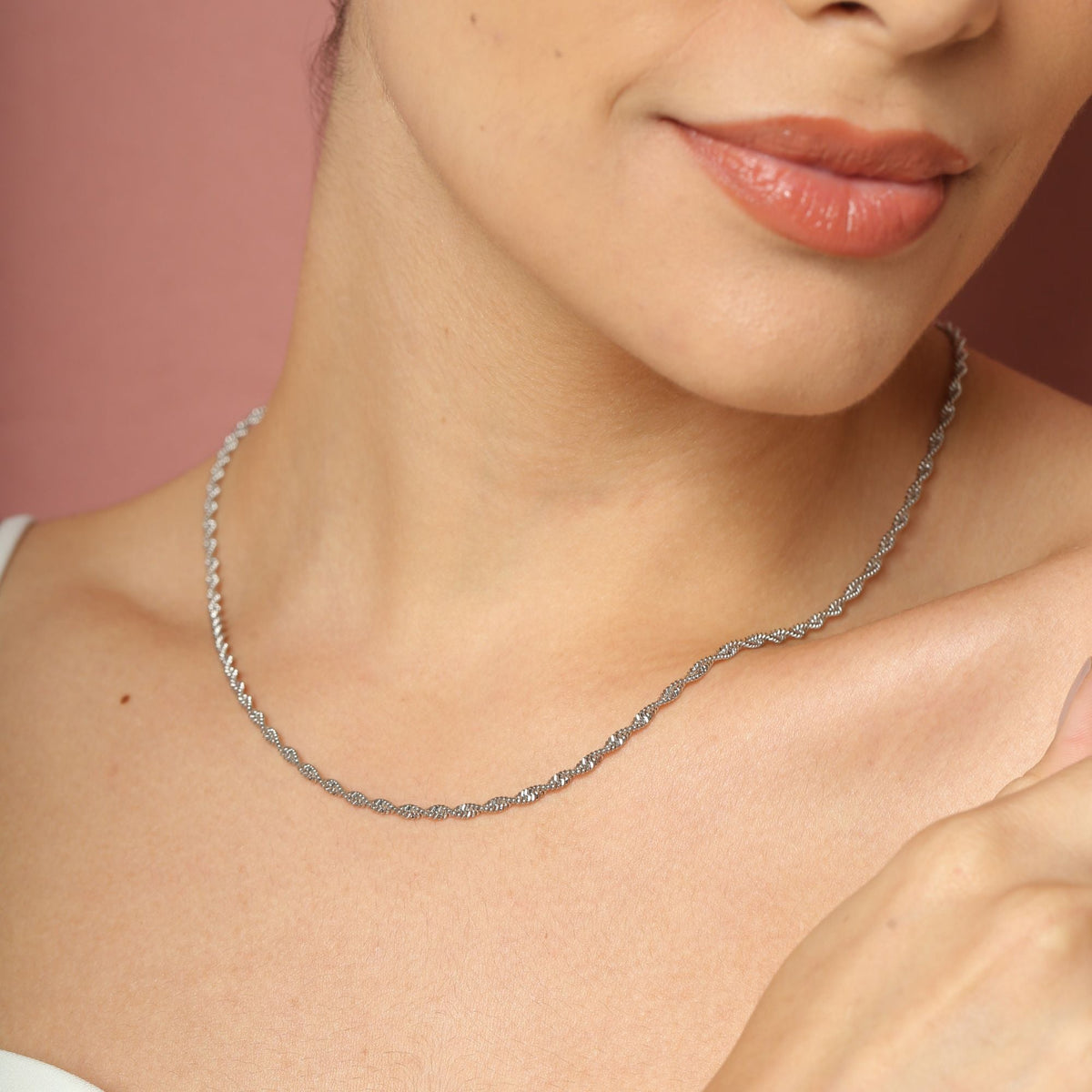 Guiliana Silver Chain Necklace