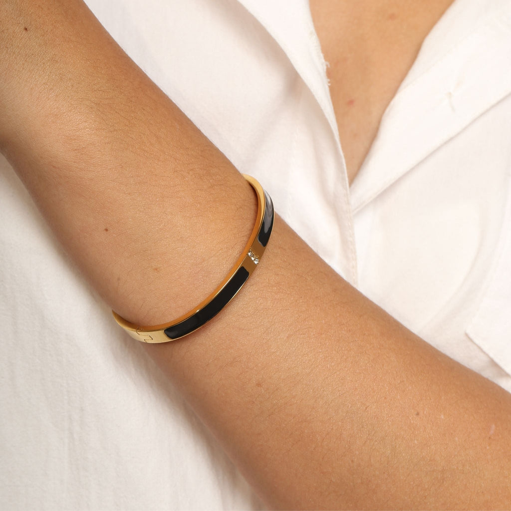 Julieta Black Bangle