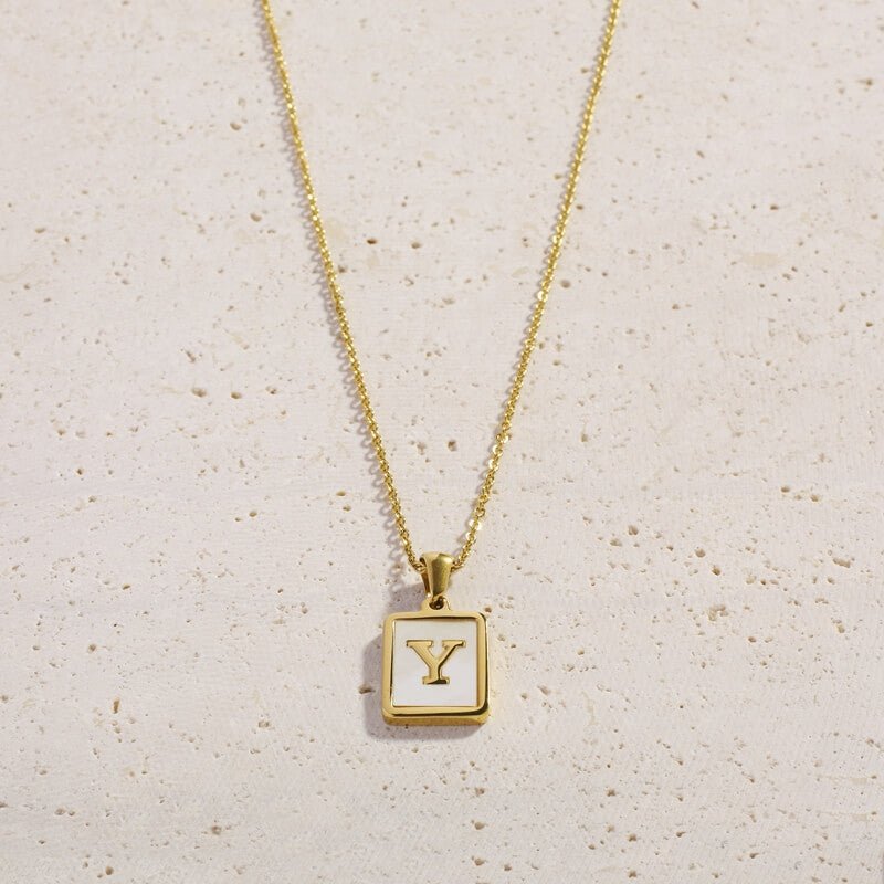 Shell Letter Necklaces