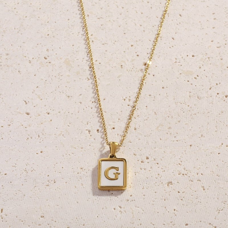 Shell Letter Necklaces