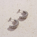 Silver Athena Hoops