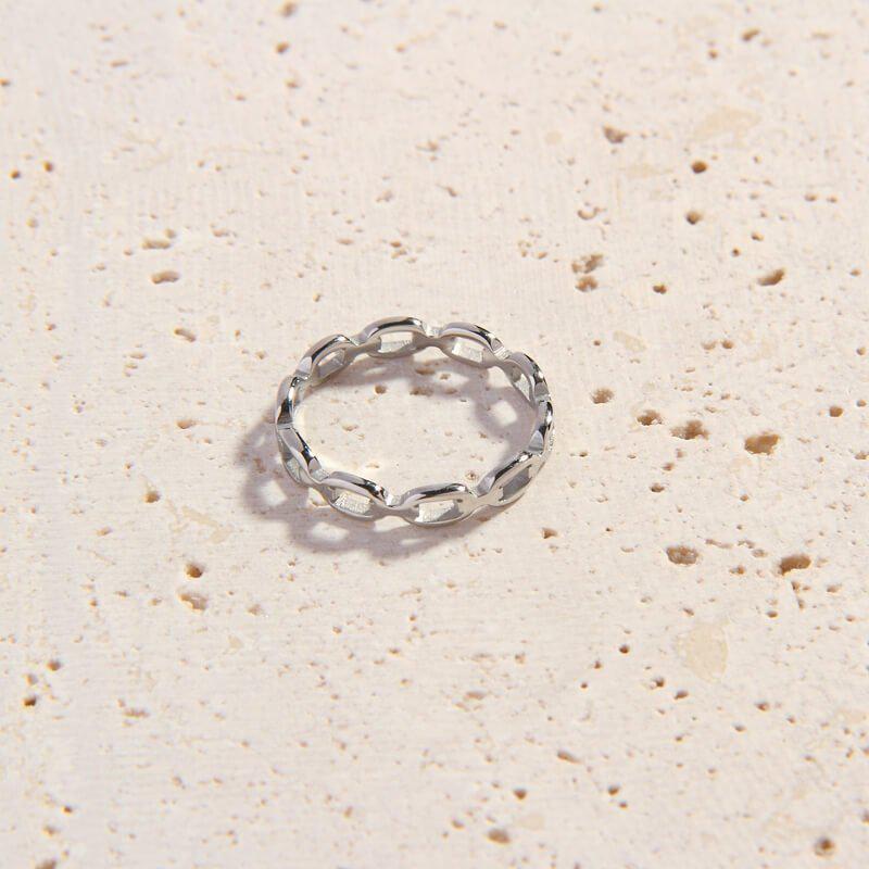 Silver Cleo Ring
