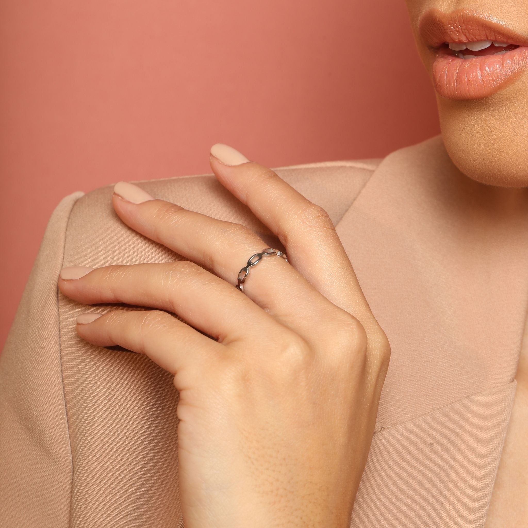 Silver Cleo Ring